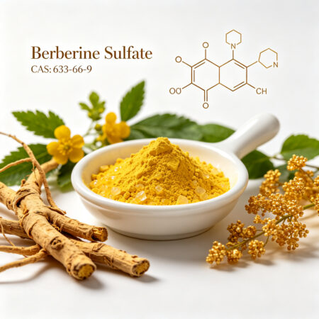 Berberine sulfate Berberine Sulfate CAS 633-66-9 Coptis chinensis alkaloid