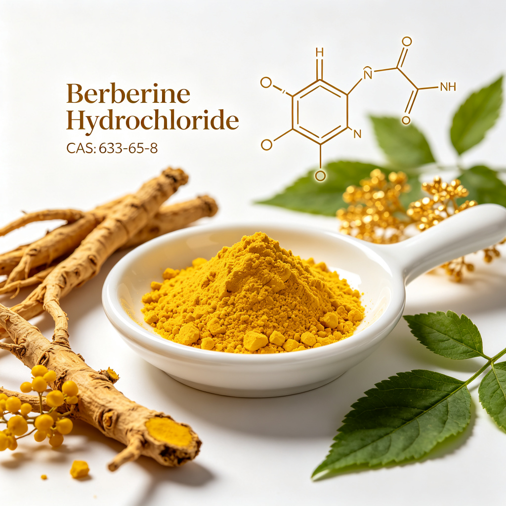 Berberine Hydrochloride CAS 633-65-8 supplement capsules