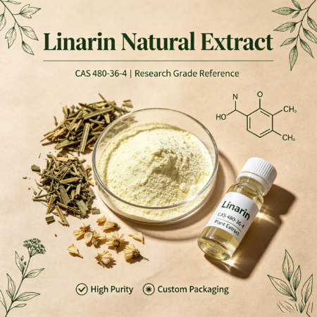 Linarin CAS 480-36-4 Acacetin-7-O-β-D-Rutinoside Flavone O-Glycoside from Buddleja officinalis Chrysanthemum indicum