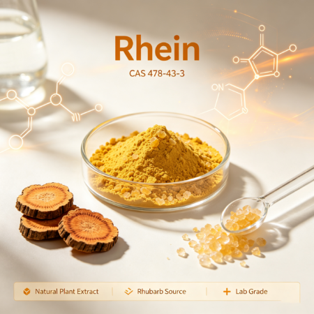 Rhein Rhein CAS 478-43-3 Anthraquinone Carboxylic Acid from Rheum palmatum
