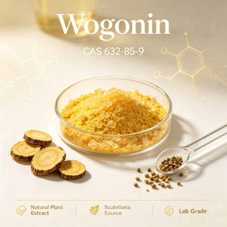 Wogonin CAS 632-85-9 5,7-Dihydroxy-8-methoxyflavone from Scutellaria baicalensis